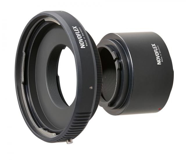 Novoflex combinazione di adattatori per ottiche Hasselblad V su camere Pentax K